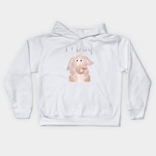 Little Pie for Elephant - Pi Day Kids Hoodie